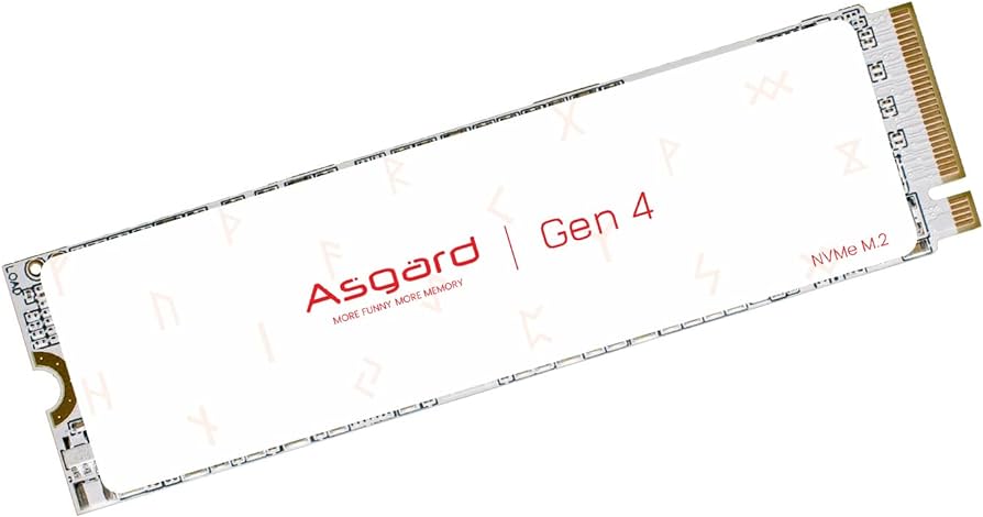 SSD M2 NVMe ASGARD AN4 2TB GEN4 7.5GB par Sec